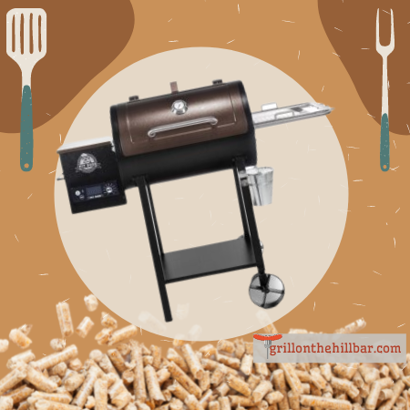 PIT BOSS PB440D2 Wood Pellet Grill, 440 sq. inch, Mahogany